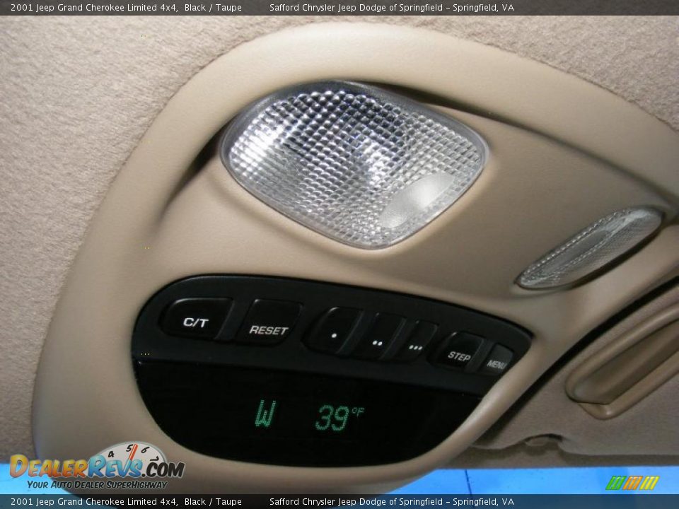 2001 Jeep Grand Cherokee Limited 4x4 Black / Taupe Photo #33