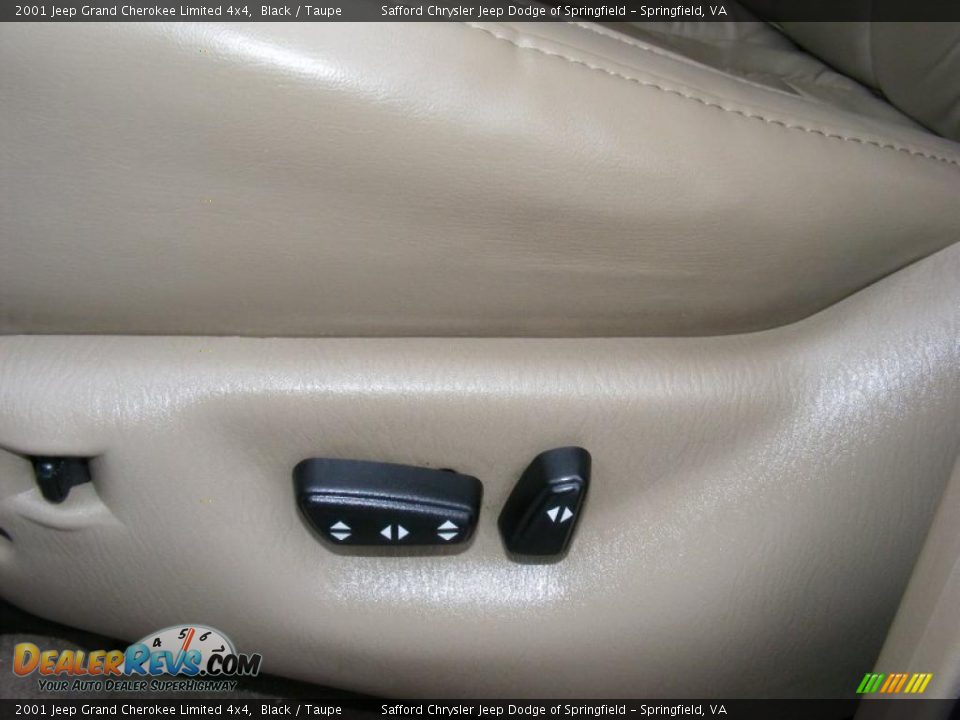 2001 Jeep Grand Cherokee Limited 4x4 Black / Taupe Photo #34