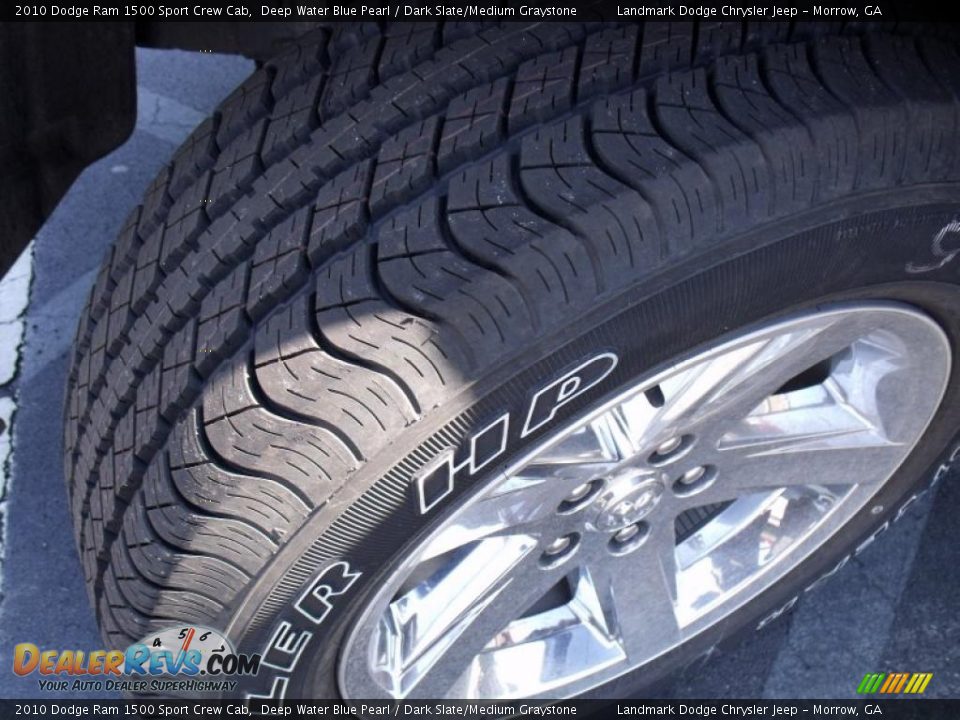 2010 Dodge Ram 1500 Sport Crew Cab Deep Water Blue Pearl / Dark Slate/Medium Graystone Photo #14