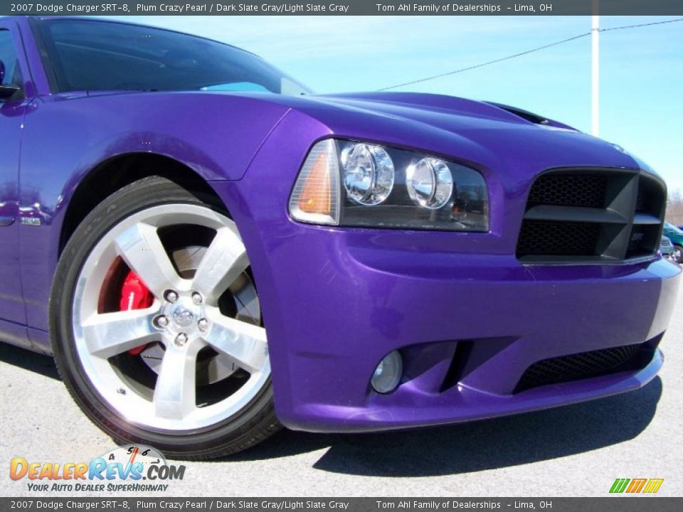 2007 Dodge Charger SRT-8 Plum Crazy Pearl / Dark Slate Gray/Light Slate Gray Photo #3