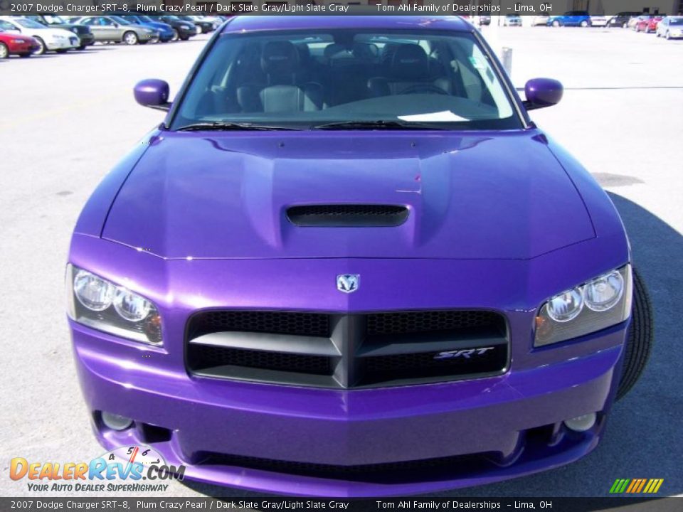 2007 Dodge Charger SRT-8 Plum Crazy Pearl / Dark Slate Gray/Light Slate Gray Photo #6