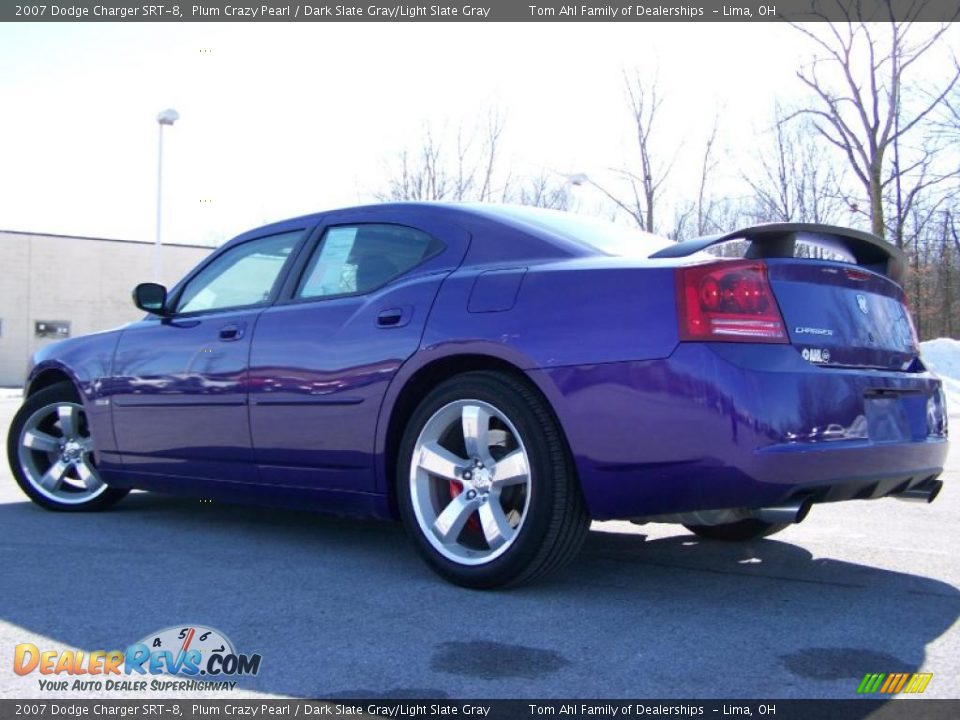 2007 Dodge Charger SRT-8 Plum Crazy Pearl / Dark Slate Gray/Light Slate Gray Photo #7