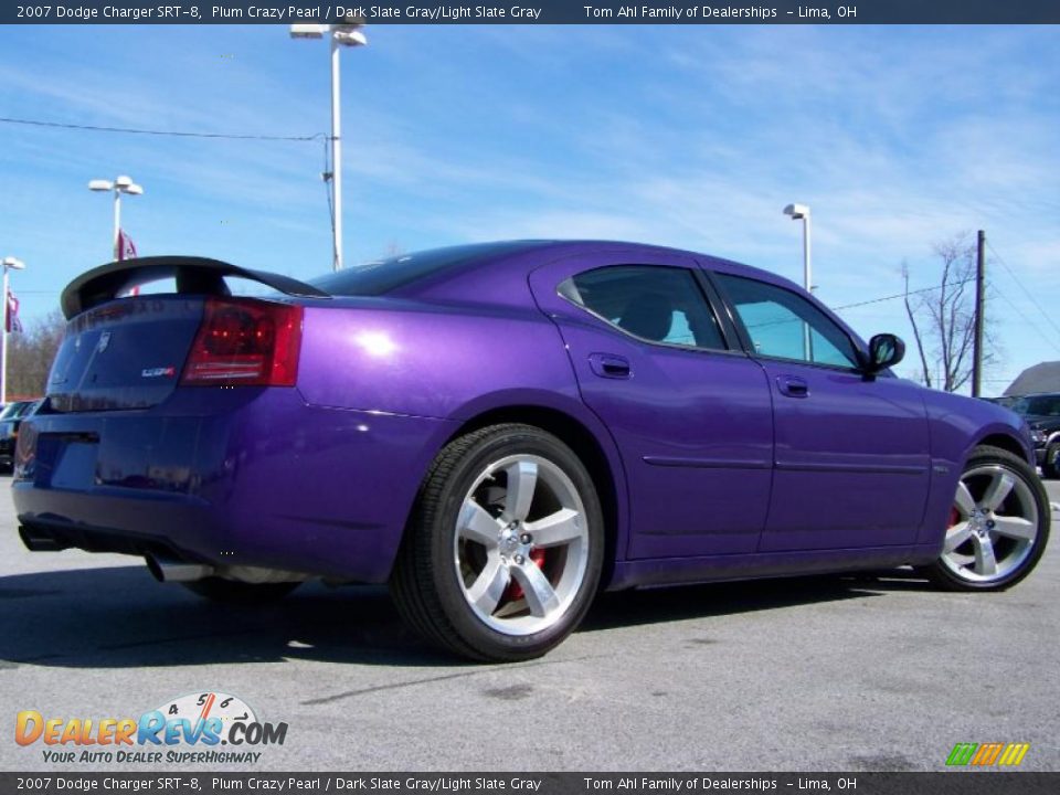 2007 Dodge Charger SRT-8 Plum Crazy Pearl / Dark Slate Gray/Light Slate Gray Photo #11