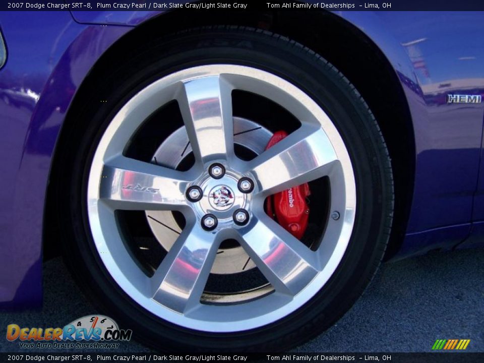 2007 Dodge Charger SRT-8 Plum Crazy Pearl / Dark Slate Gray/Light Slate Gray Photo #15