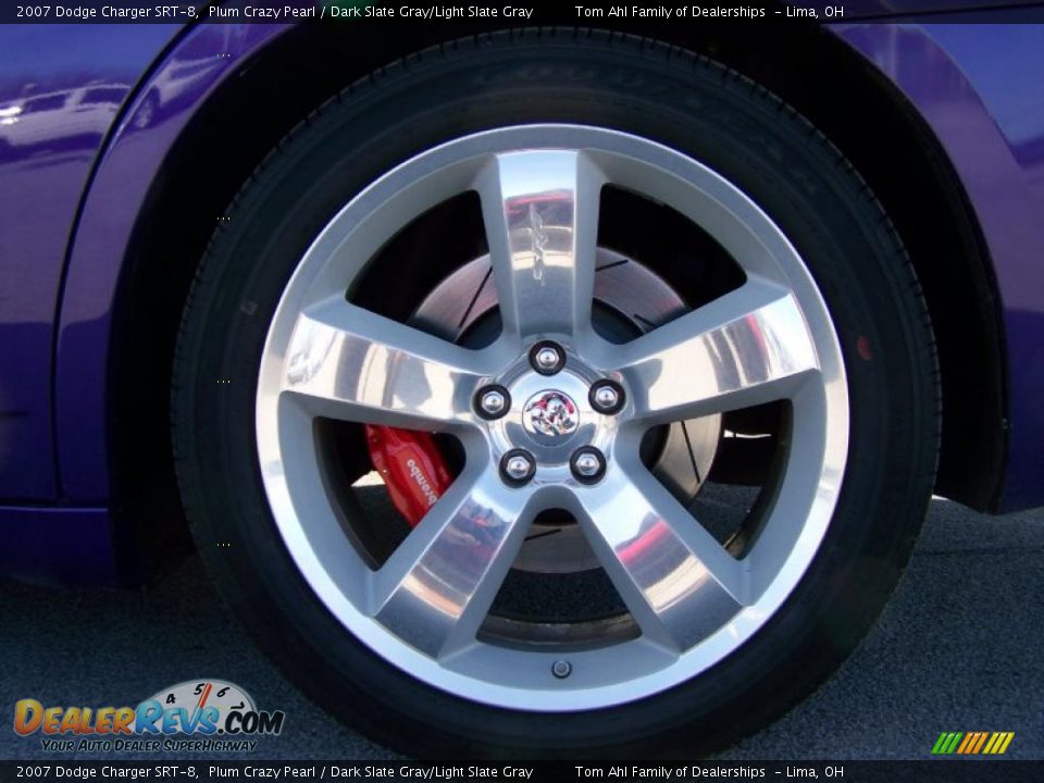 2007 Dodge Charger SRT-8 Plum Crazy Pearl / Dark Slate Gray/Light Slate Gray Photo #16