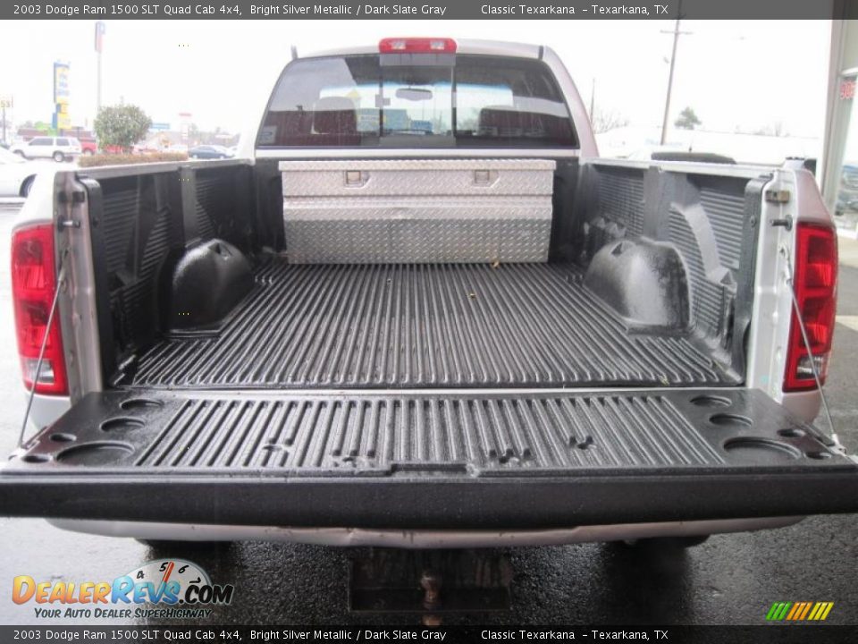 2003 Dodge Ram 1500 SLT Quad Cab 4x4 Bright Silver Metallic / Dark Slate Gray Photo #7