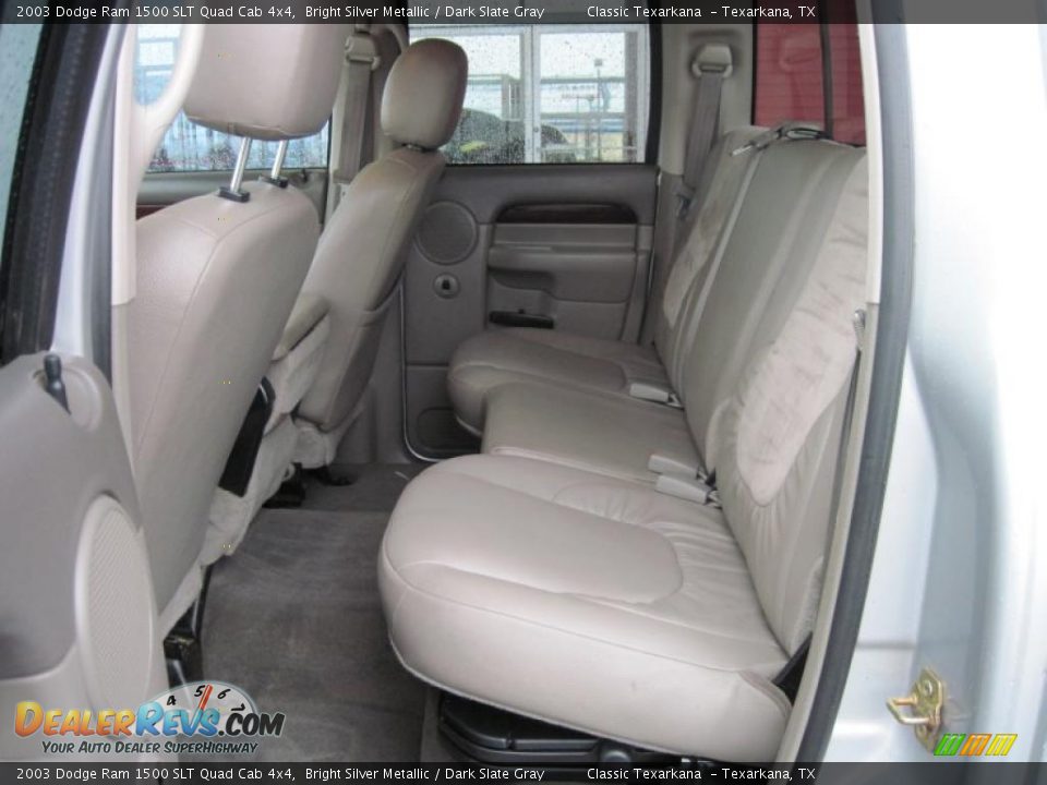 2003 Dodge Ram 1500 SLT Quad Cab 4x4 Bright Silver Metallic / Dark Slate Gray Photo #10