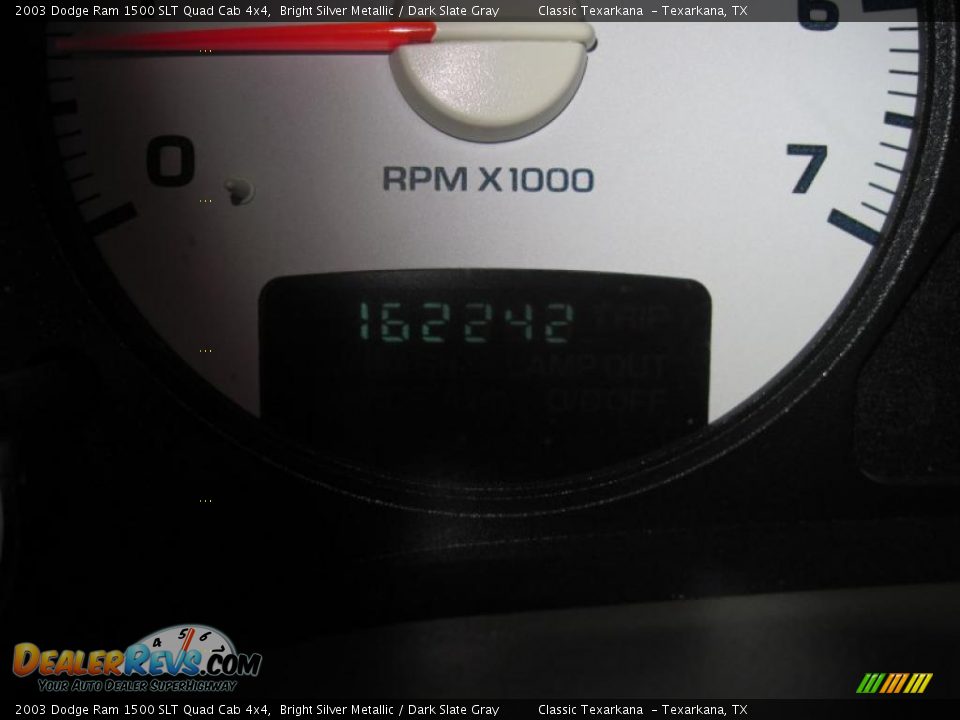 2003 Dodge Ram 1500 SLT Quad Cab 4x4 Bright Silver Metallic / Dark Slate Gray Photo #12