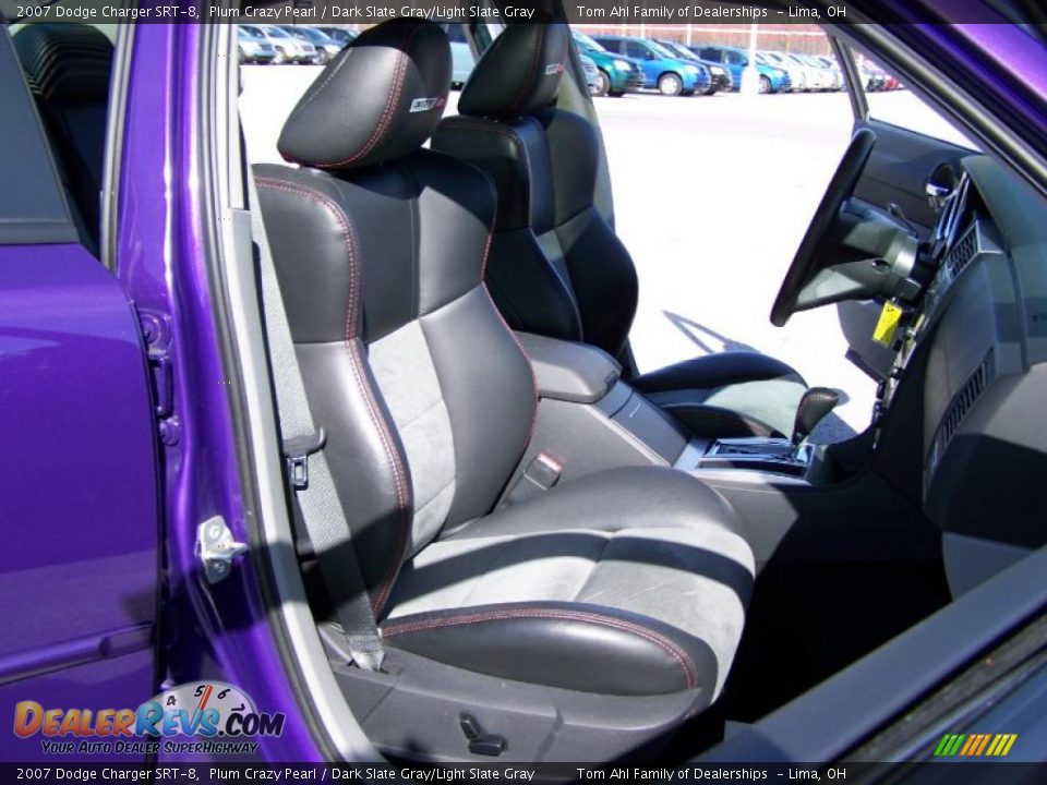 2007 Dodge Charger SRT-8 Plum Crazy Pearl / Dark Slate Gray/Light Slate Gray Photo #24