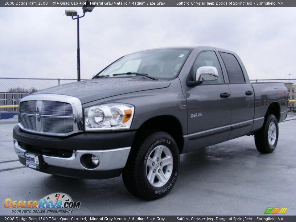 2008 Dodge Ram 1500 TRX4 Quad Cab 4x4 Mineral Gray Metallic / Medium Slate Gray Photo #1