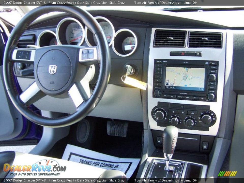 2007 Dodge Charger SRT-8 Plum Crazy Pearl / Dark Slate Gray/Light Slate Gray Photo #25