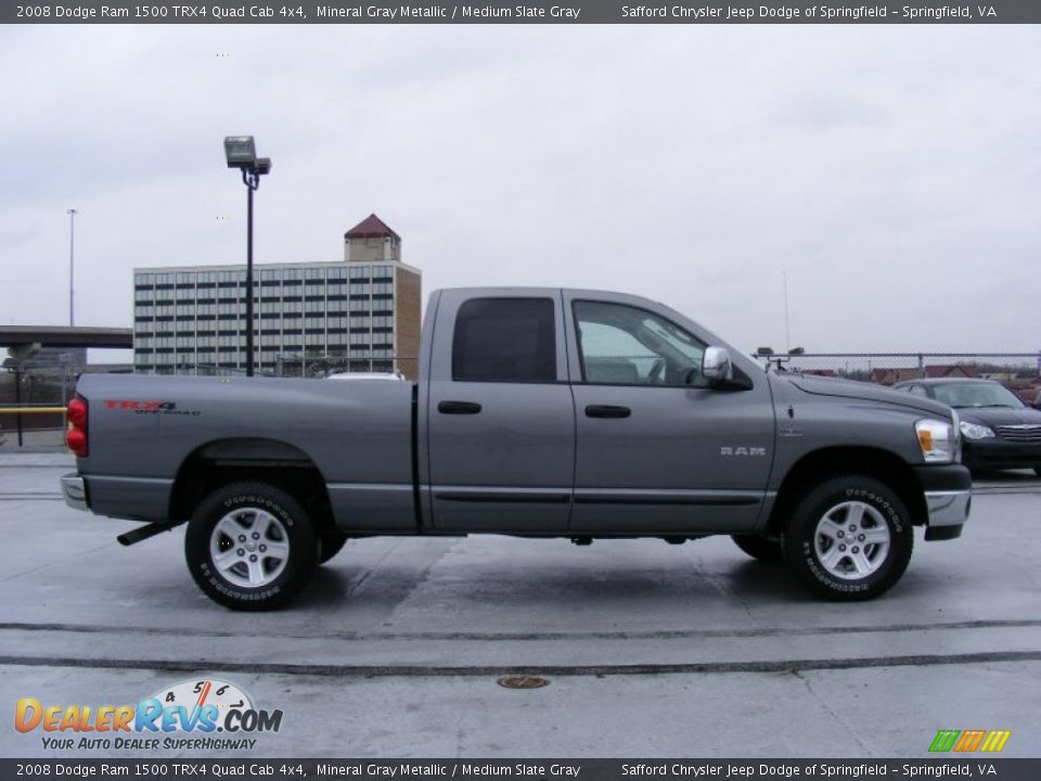 2008 Dodge Ram 1500 TRX4 Quad Cab 4x4 Mineral Gray Metallic / Medium Slate Gray Photo #4