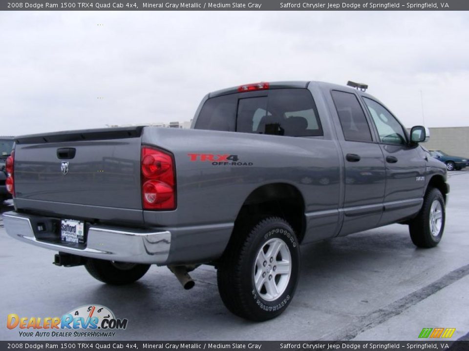 2008 Dodge Ram 1500 TRX4 Quad Cab 4x4 Mineral Gray Metallic / Medium Slate Gray Photo #5