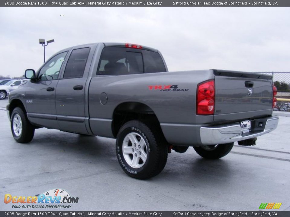 2008 Dodge Ram 1500 TRX4 Quad Cab 4x4 Mineral Gray Metallic / Medium Slate Gray Photo #7