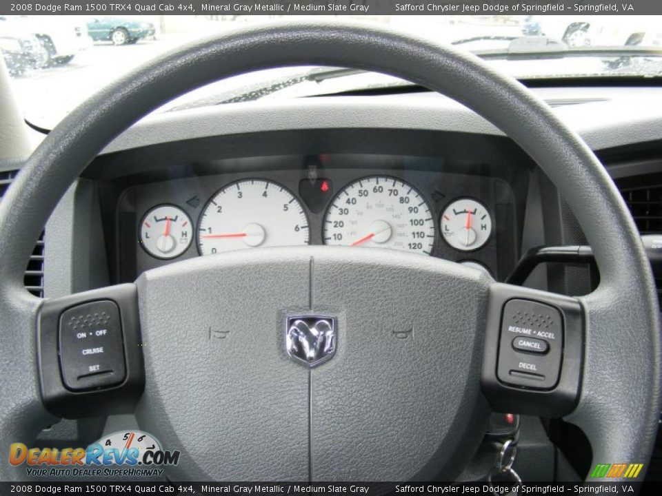 2008 Dodge Ram 1500 TRX4 Quad Cab 4x4 Mineral Gray Metallic / Medium Slate Gray Photo #10