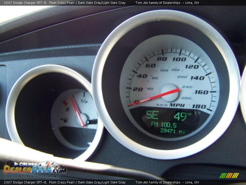 2007 Dodge Charger SRT-8 Plum Crazy Pearl / Dark Slate Gray/Light Slate Gray Photo #31