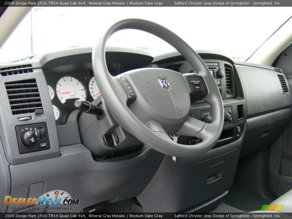 2008 Dodge Ram 1500 TRX4 Quad Cab 4x4 Mineral Gray Metallic / Medium Slate Gray Photo #11