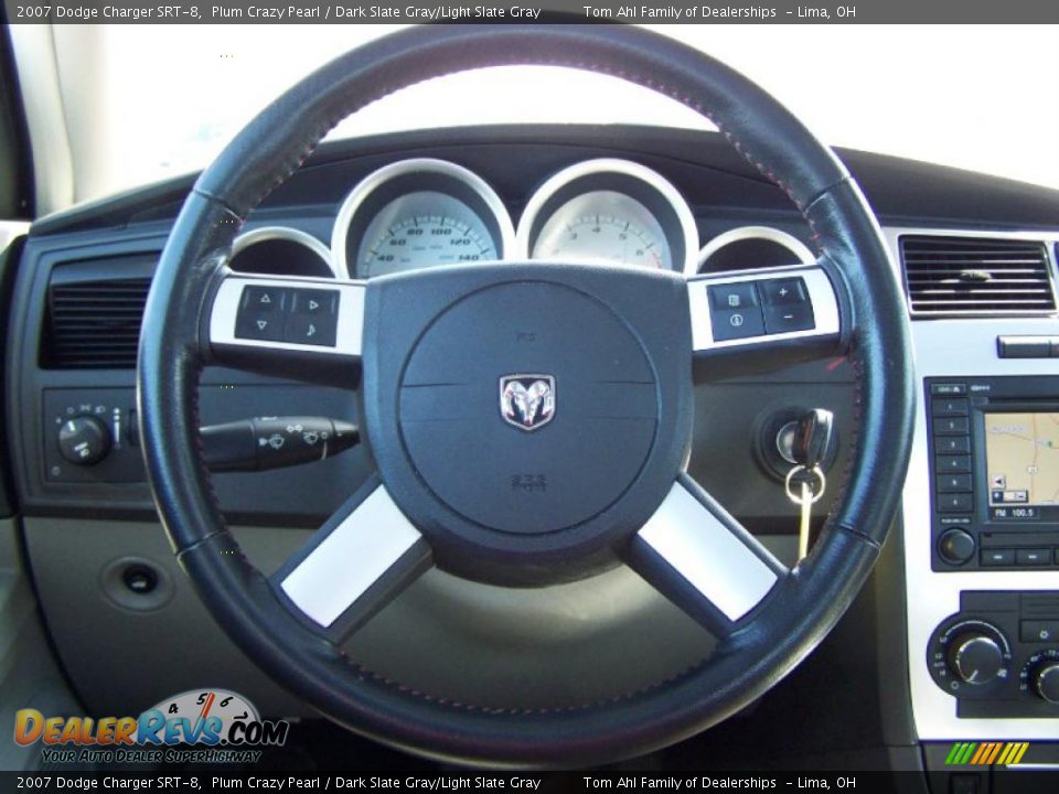 2007 Dodge Charger SRT-8 Plum Crazy Pearl / Dark Slate Gray/Light Slate Gray Photo #32