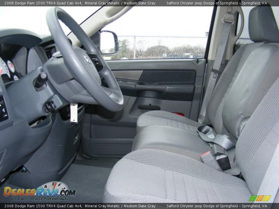 2008 Dodge Ram 1500 TRX4 Quad Cab 4x4 Mineral Gray Metallic / Medium Slate Gray Photo #13