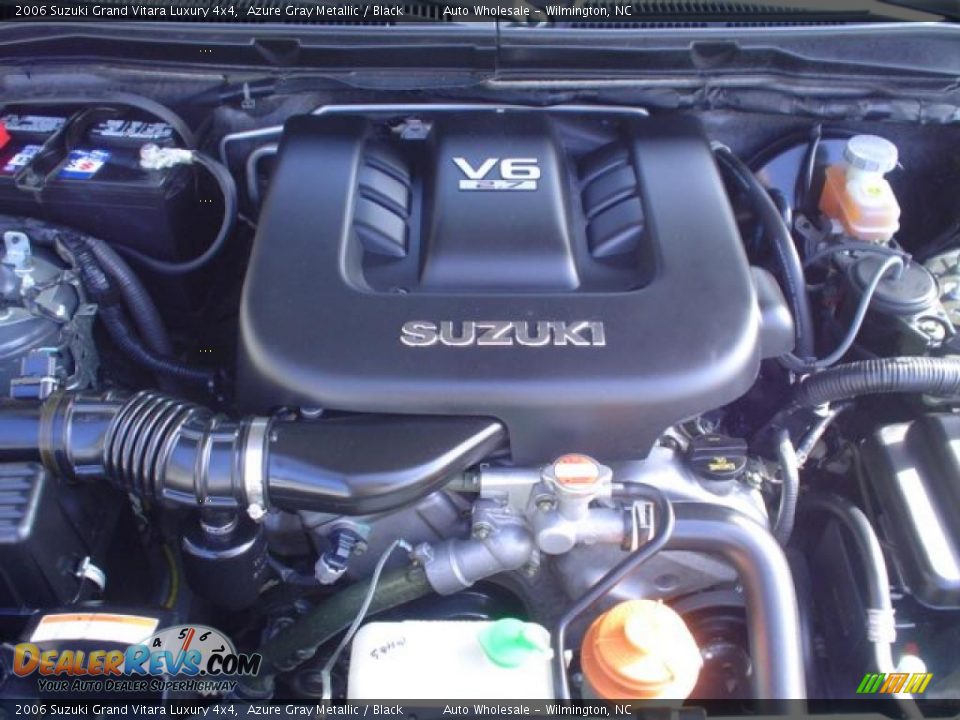 2006 Suzuki Grand Vitara Luxury 4x4 Azure Gray Metallic / Black Photo #6