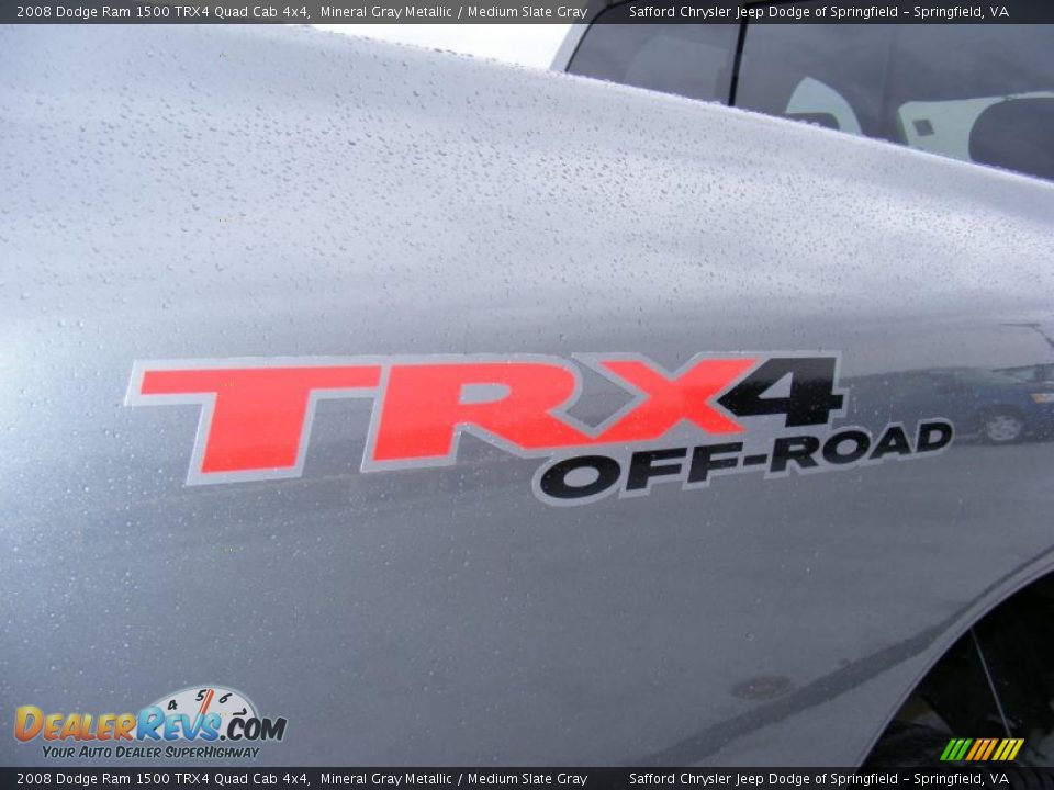 2008 Dodge Ram 1500 TRX4 Quad Cab 4x4 Mineral Gray Metallic / Medium Slate Gray Photo #35