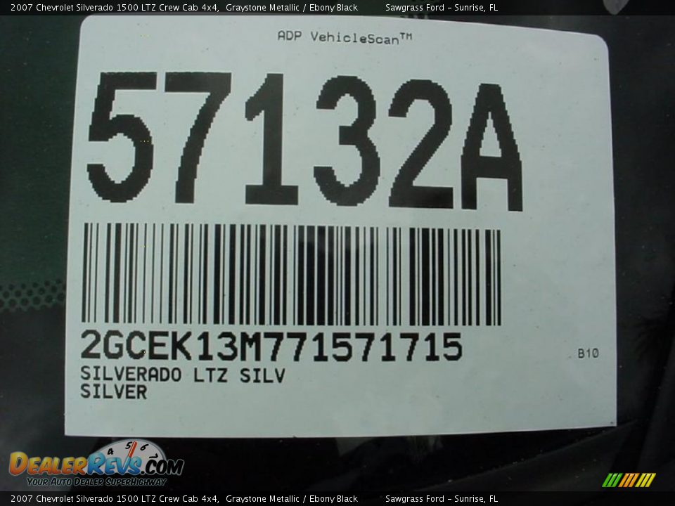 2007 Chevrolet Silverado 1500 LTZ Crew Cab 4x4 Graystone Metallic / Ebony Black Photo #21