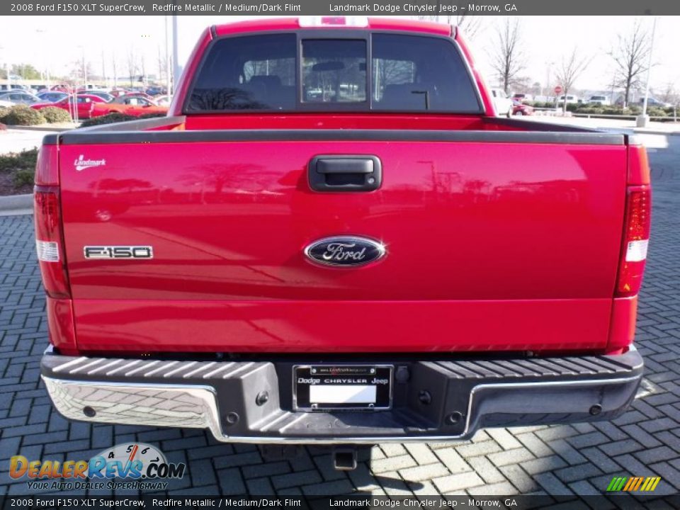 2008 Ford F150 XLT SuperCrew Redfire Metallic / Medium/Dark Flint Photo #4