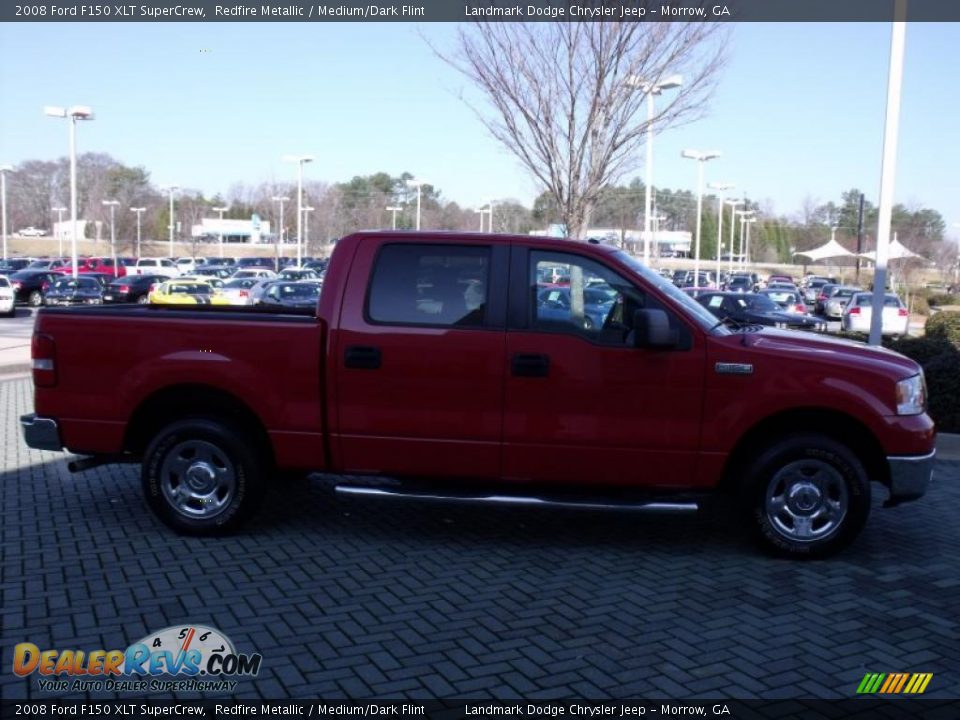 2008 Ford F150 XLT SuperCrew Redfire Metallic / Medium/Dark Flint Photo #6
