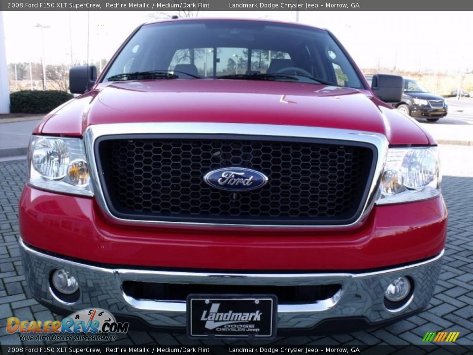 2008 Ford F150 XLT SuperCrew Redfire Metallic / Medium/Dark Flint Photo #8