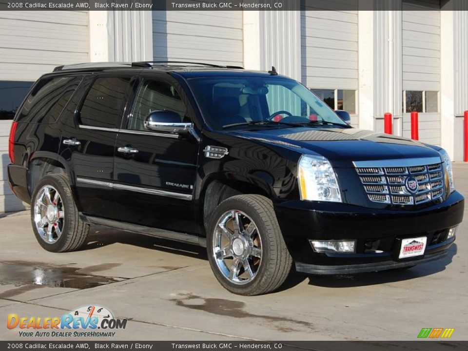 2008 Cadillac Escalade AWD Black Raven / Ebony Photo #1
