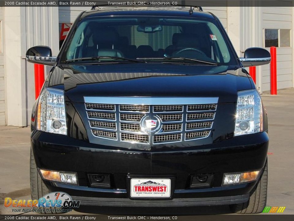2008 Cadillac Escalade AWD Black Raven / Ebony Photo #2