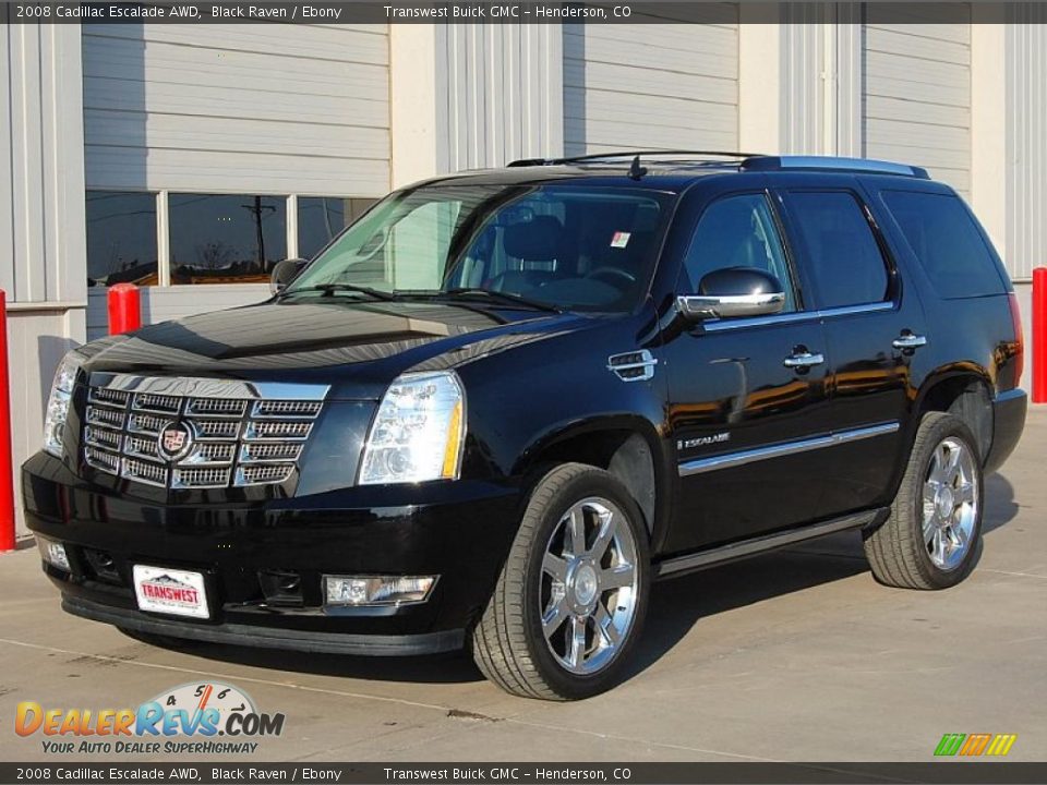 2008 Cadillac Escalade AWD Black Raven / Ebony Photo #3
