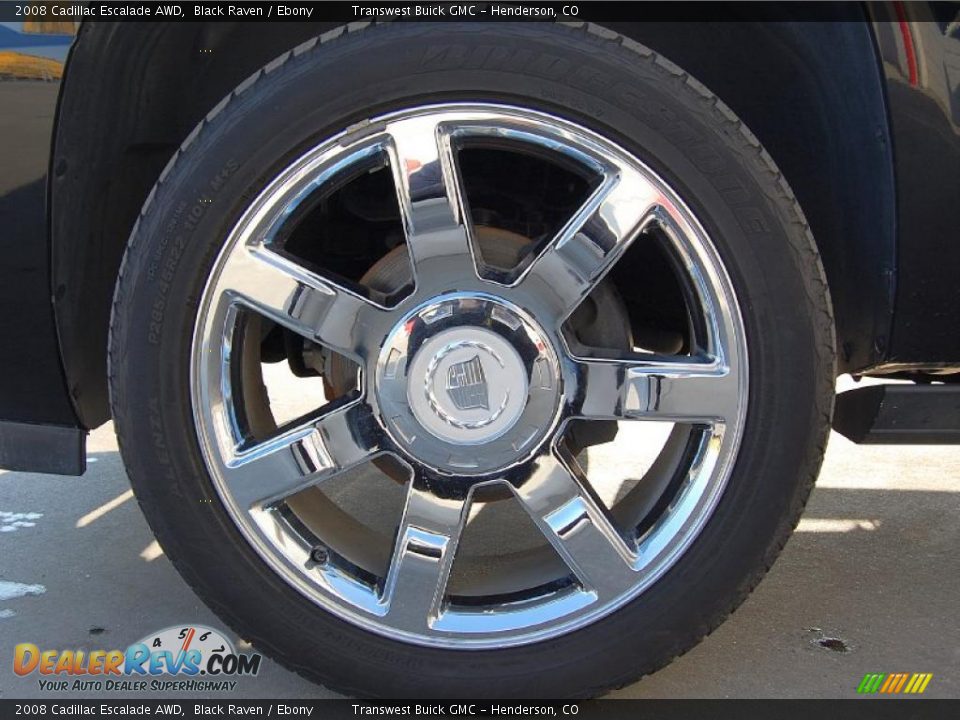 2008 Cadillac Escalade AWD Black Raven / Ebony Photo #8
