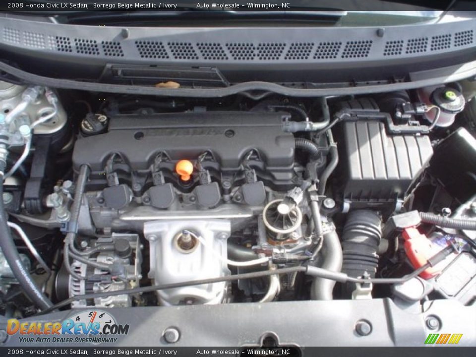 2008 Honda Civic LX Sedan Borrego Beige Metallic / Ivory Photo #6
