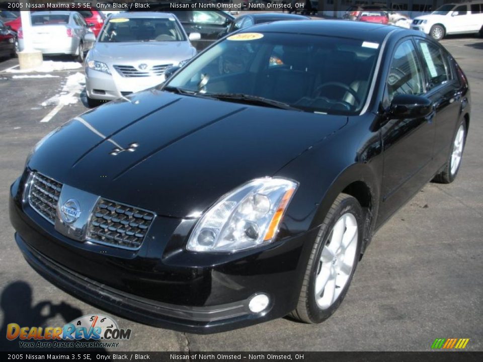 2005 Nissan Maxima 3.5 SE Onyx Black / Black Photo #1