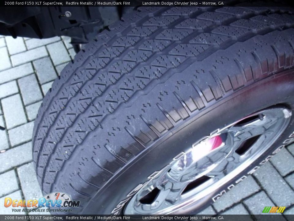 2008 Ford F150 XLT SuperCrew Redfire Metallic / Medium/Dark Flint Photo #28