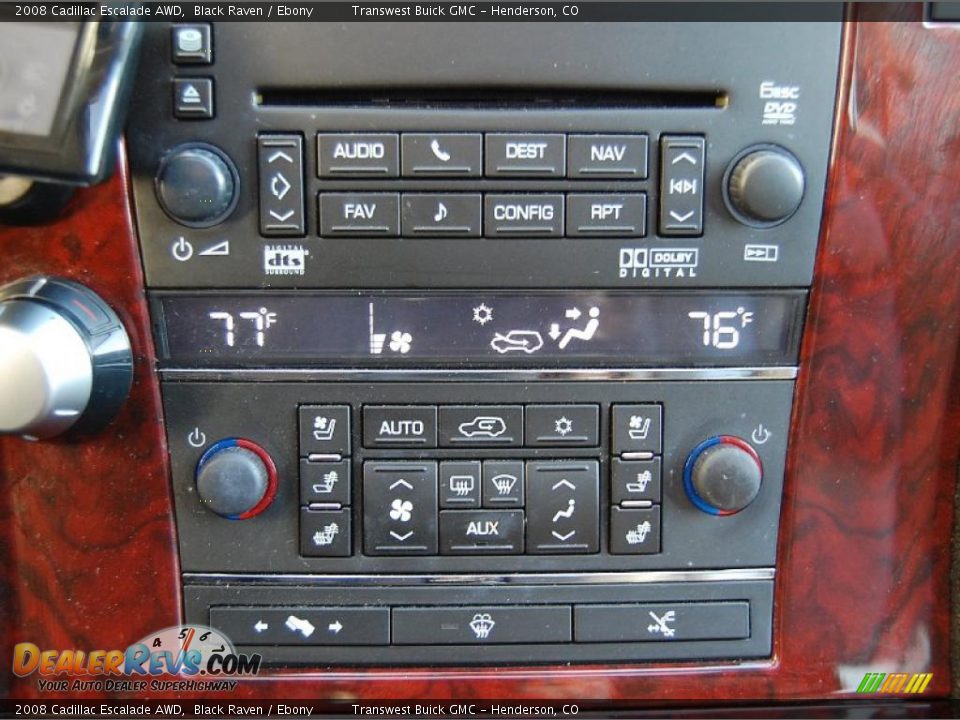 2008 Cadillac Escalade AWD Black Raven / Ebony Photo #15