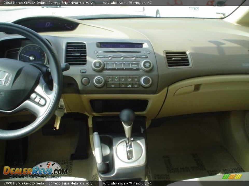 2008 Honda Civic LX Sedan Borrego Beige Metallic / Ivory Photo #8