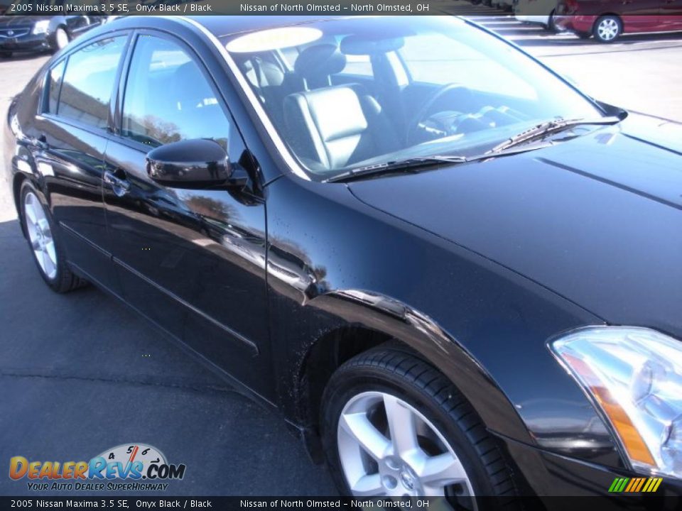 2005 Nissan Maxima 3.5 SE Onyx Black / Black Photo #4