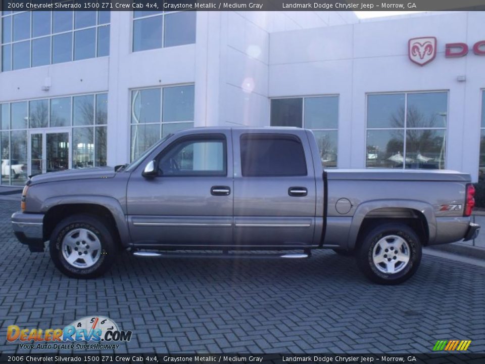 2006 Chevrolet Silverado 1500 Z71 Crew Cab 4x4 Graystone Metallic / Medium Gray Photo #2
