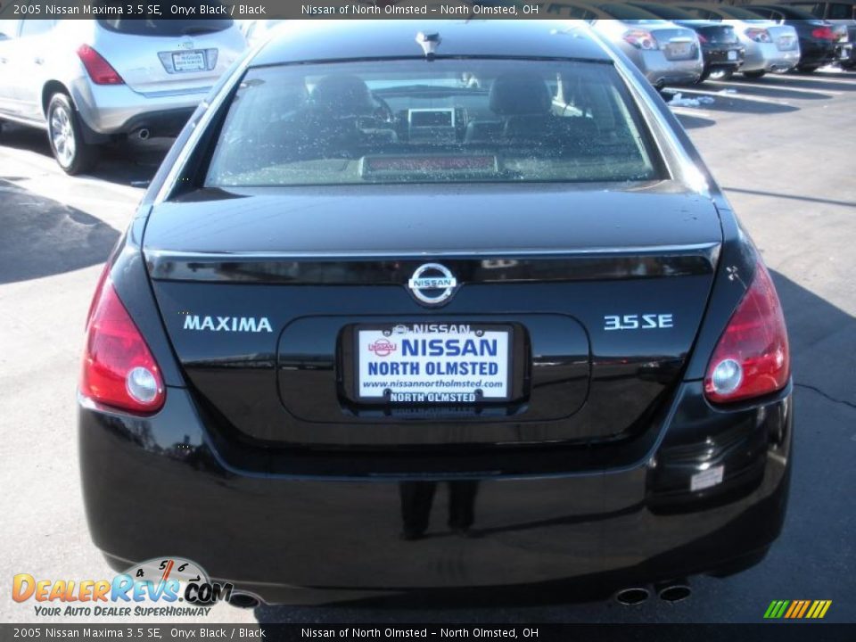 2005 Nissan Maxima 3.5 SE Onyx Black / Black Photo #6