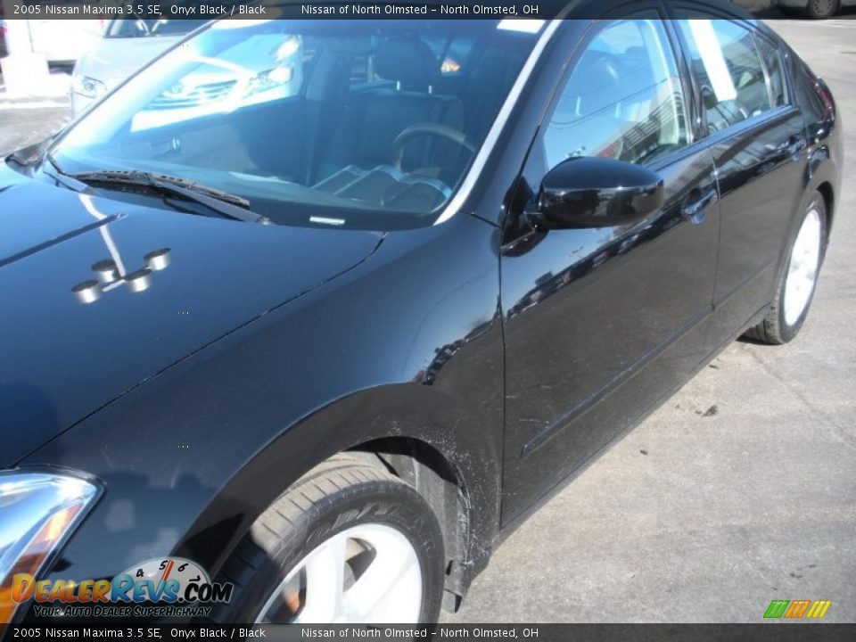 2005 Nissan Maxima 3.5 SE Onyx Black / Black Photo #8
