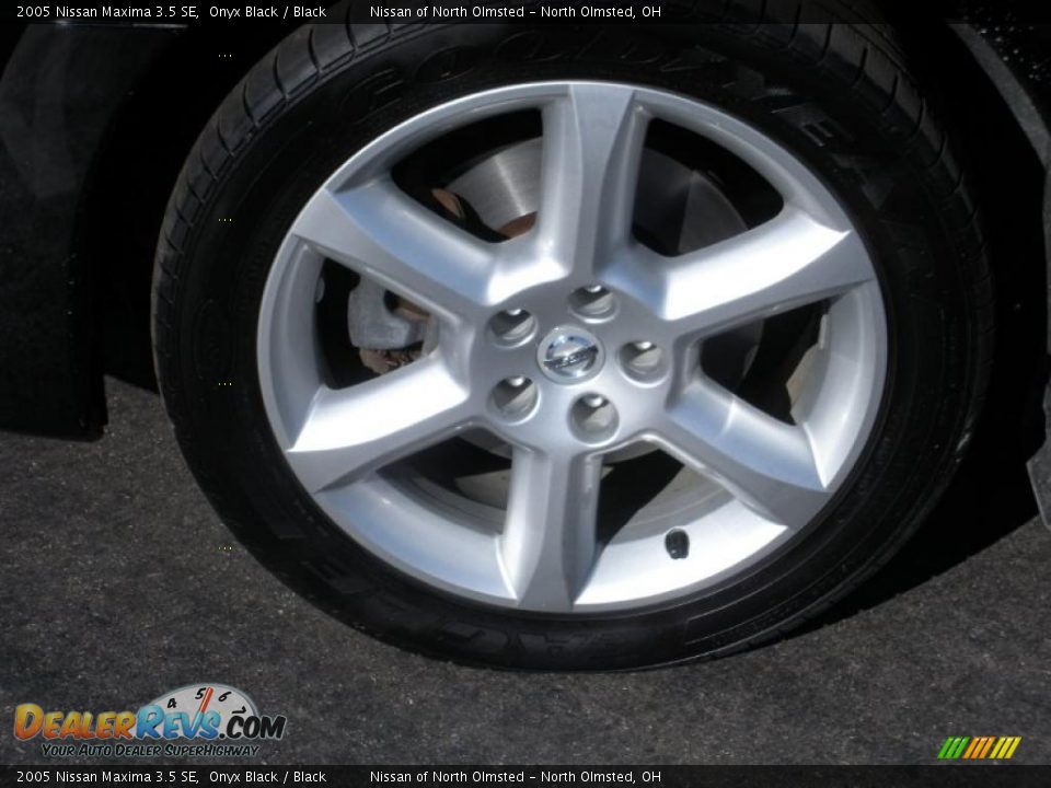 2005 Nissan Maxima 3.5 SE Onyx Black / Black Photo #9
