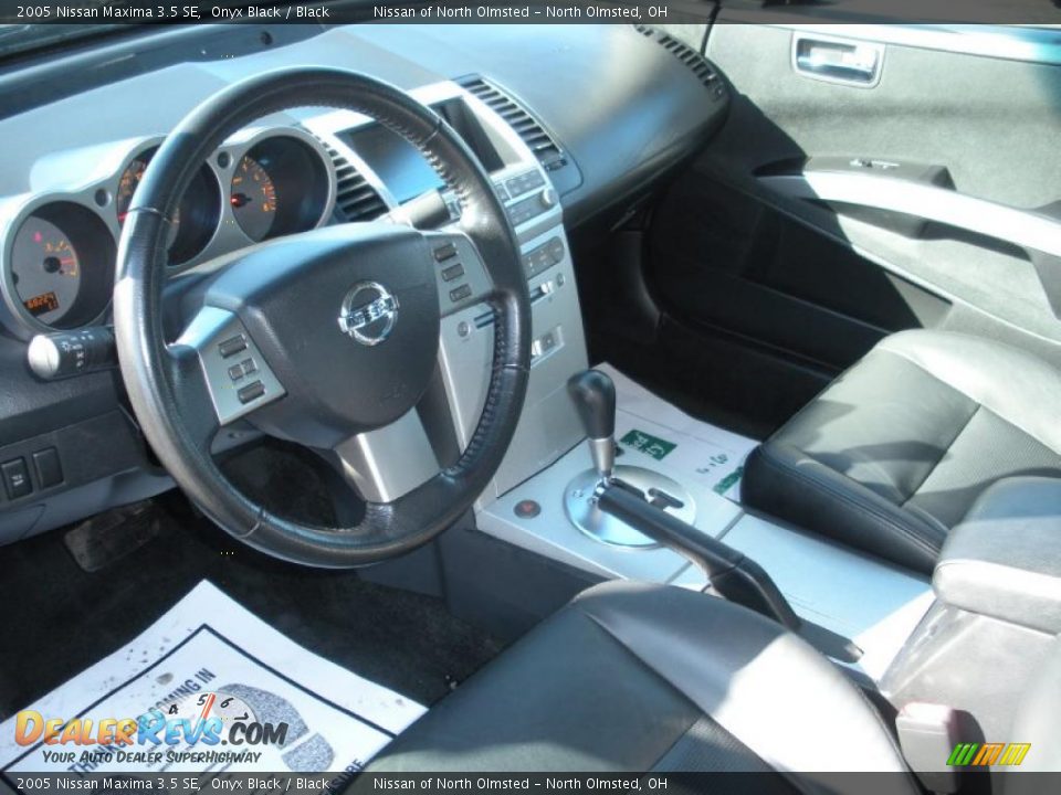 2005 Nissan Maxima 3.5 SE Onyx Black / Black Photo #11