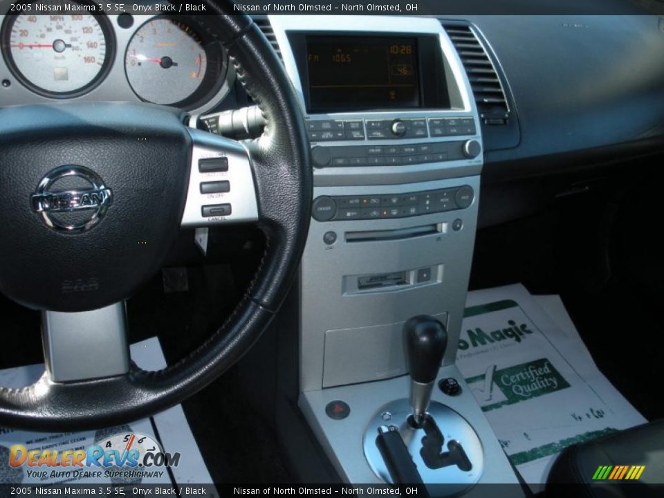 2005 Nissan Maxima 3.5 SE Onyx Black / Black Photo #13
