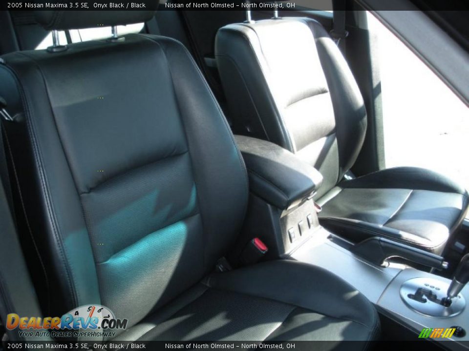 2005 Nissan Maxima 3.5 SE Onyx Black / Black Photo #16