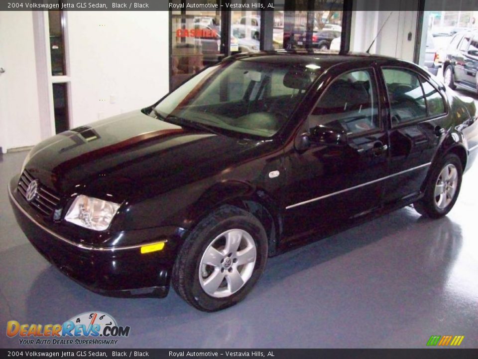 2004 Volkswagen Jetta GLS Sedan Black / Black Photo #3