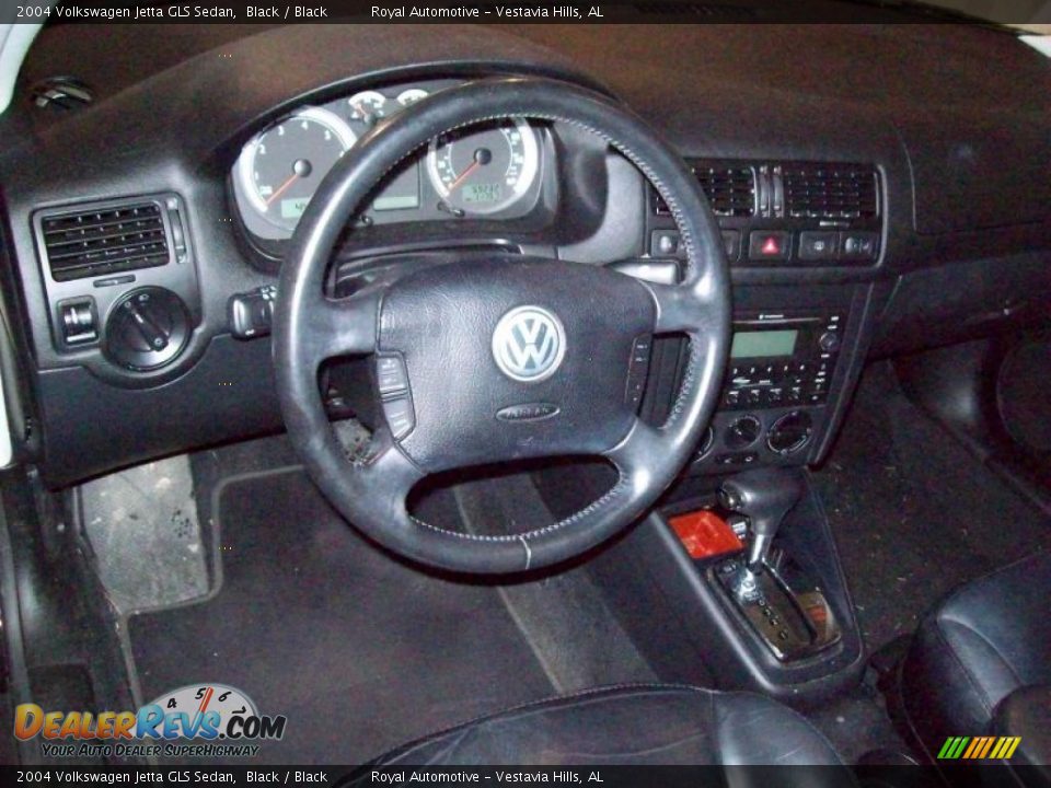 2004 Volkswagen Jetta GLS Sedan Black / Black Photo #11