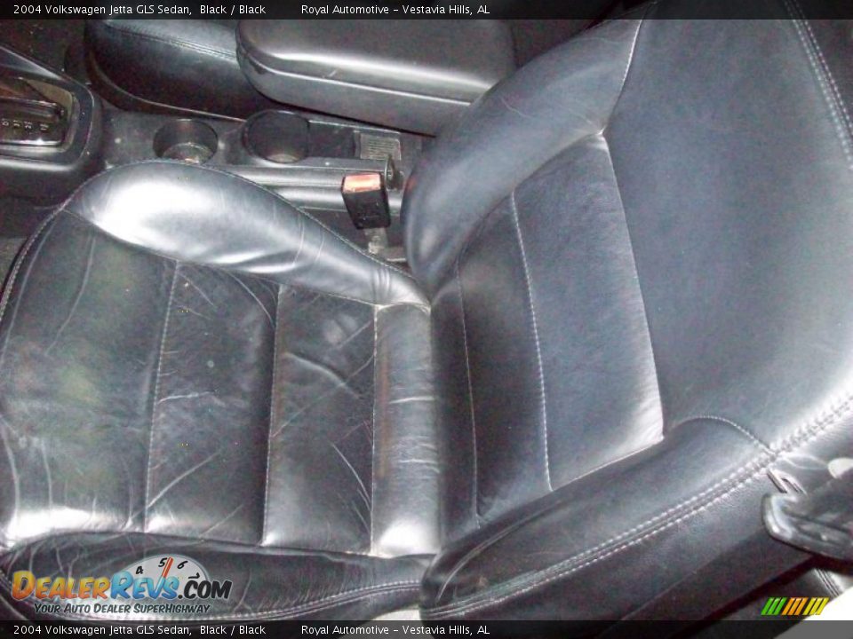 2004 Volkswagen Jetta GLS Sedan Black / Black Photo #12