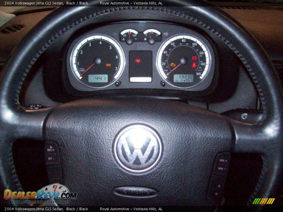 2004 Volkswagen Jetta GLS Sedan Black / Black Photo #14